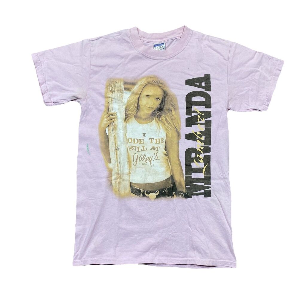 Vintage Miranda Lambert Band Tee Pink Country Concert Shirt Mens S